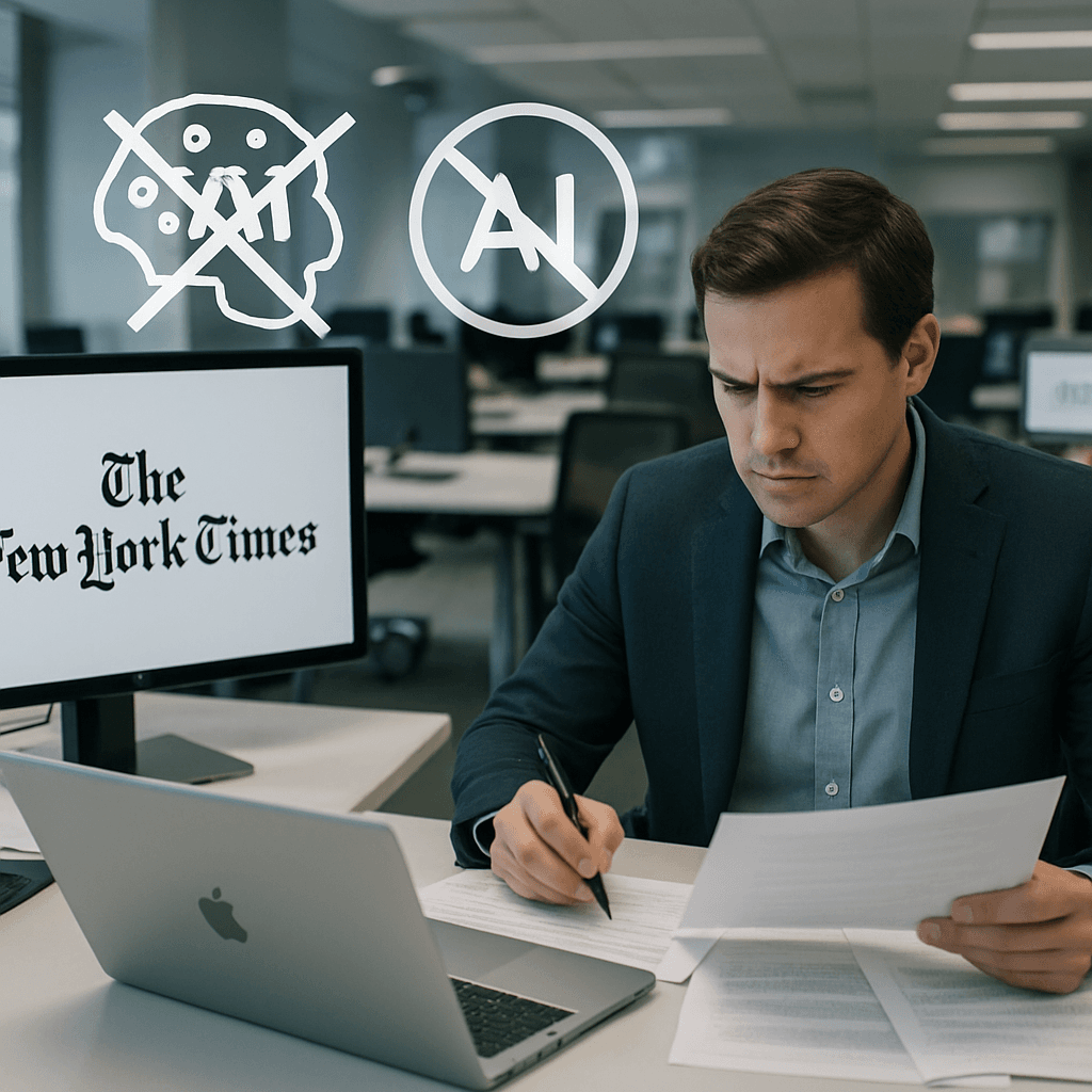 The New York Times prohíbe IA en textos freelance