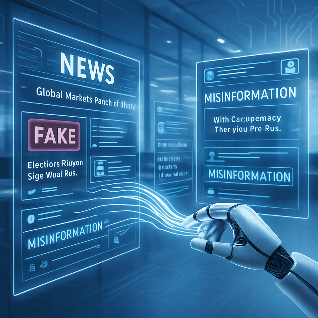 Cómo la IA genera y propaga noticias falsas masivamente
