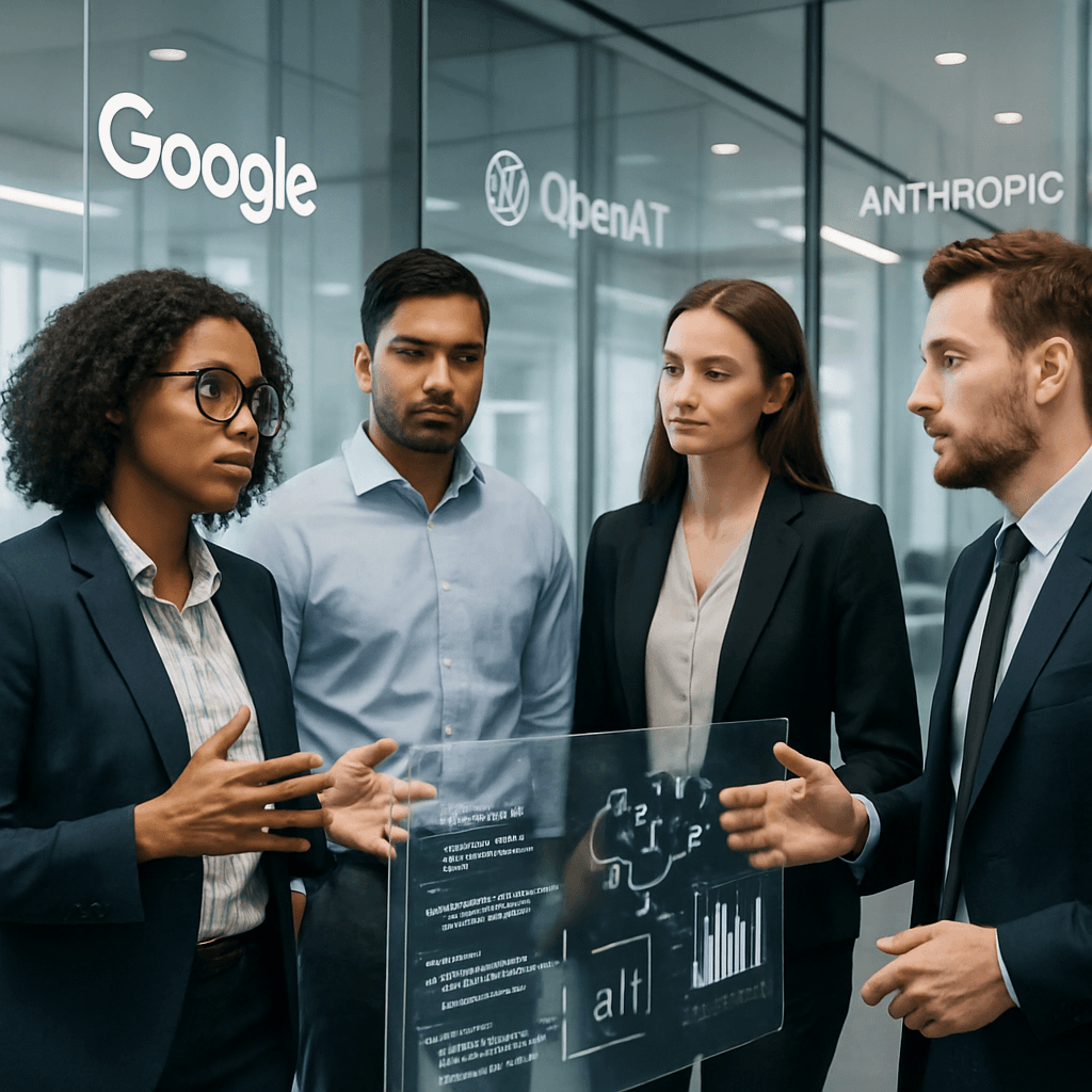 Fugas clave en IA: expertos de Google saltan a OpenAI y Anthropic