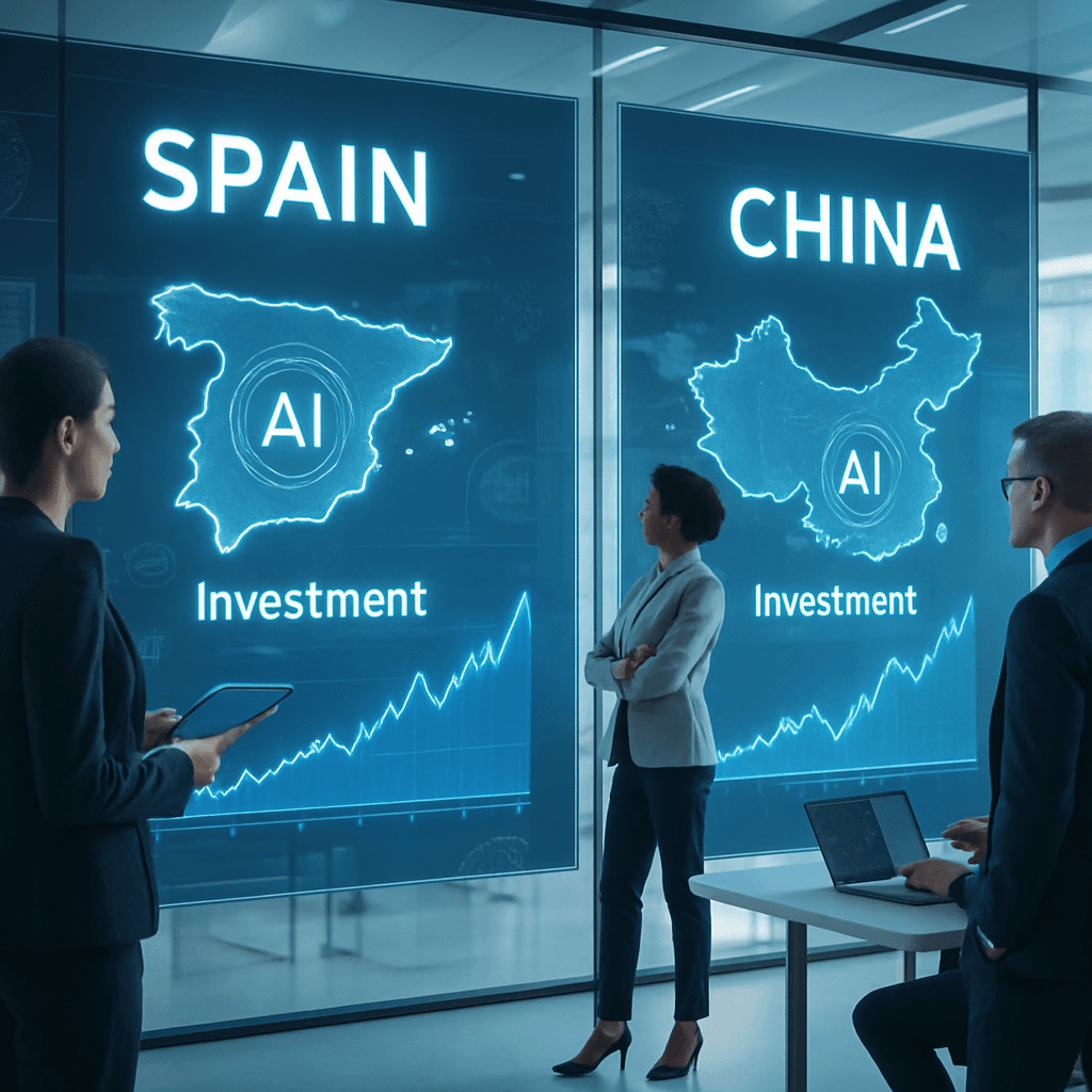 Inversión en inteligencia artificial: España vs China